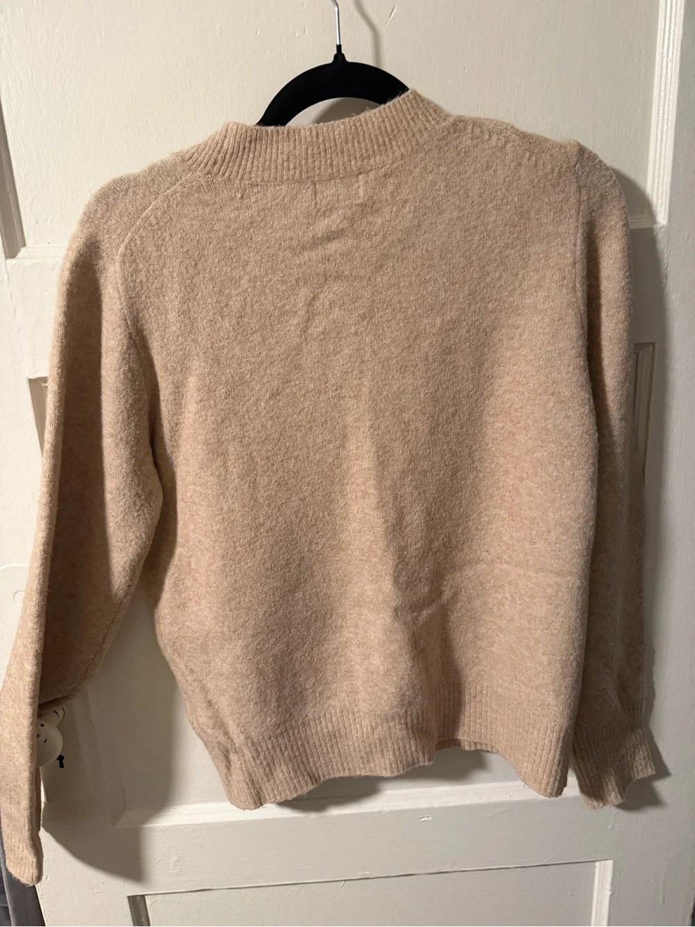 J. Crew Women’s Small Extra Soft Knit Crewneck Tan Camel Wool Blend Sweater